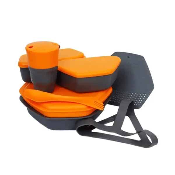 ست ظروف سفری کریویت Crivit Camping Dining Set - Image 4