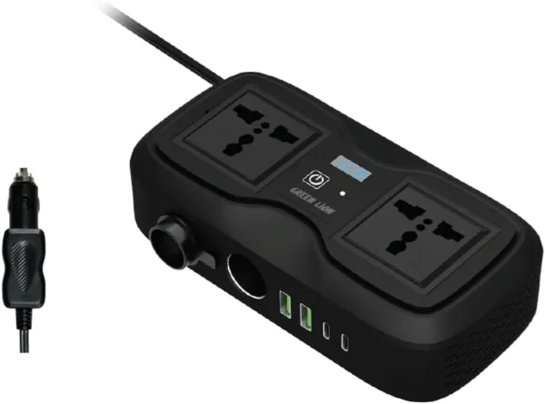 اینورتر فندکی خودرو گرین لاین مدل GC-233 توان 200 وات - Image 5