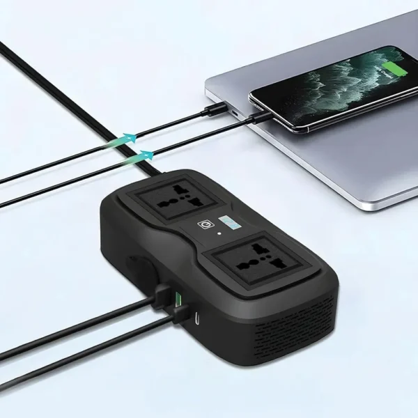 اینورتر فندکی خودرو گرین لاین مدل GC-233 توان 200 وات - Image 4
