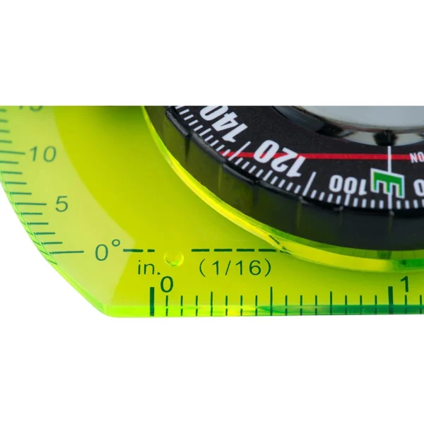 قطب نما آینه دار ایس کمپ Ace Camp Folding Map Compass With Mirror - Image 2