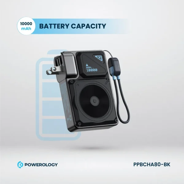شارژر و پاوربانک 10000mAh پاورولوژی Powerology PPBCHA80-BK - Image 8