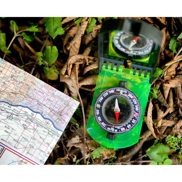 قطب نما آینه دار ایس کمپ Ace Camp Folding Map Compass With Mirror - Image 3