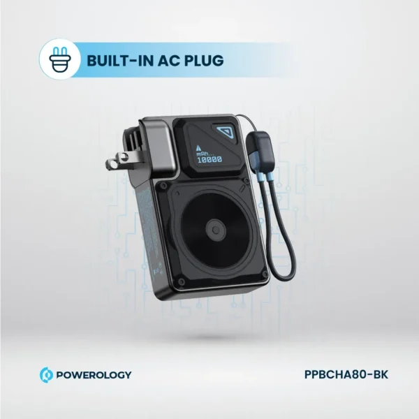 شارژر و پاوربانک 10000mAh پاورولوژی Powerology PPBCHA80-BK - Image 5