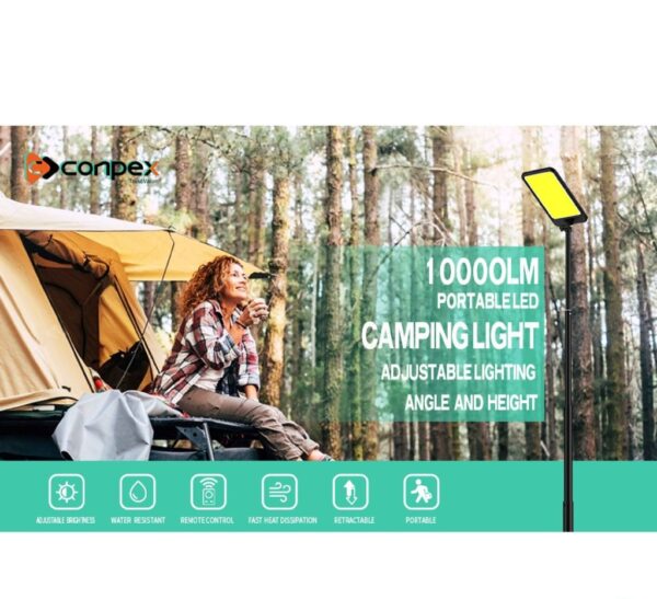 چراغ کمپینگ کانپکس 1000 وات مدل FR 24 COB RF - Image 8