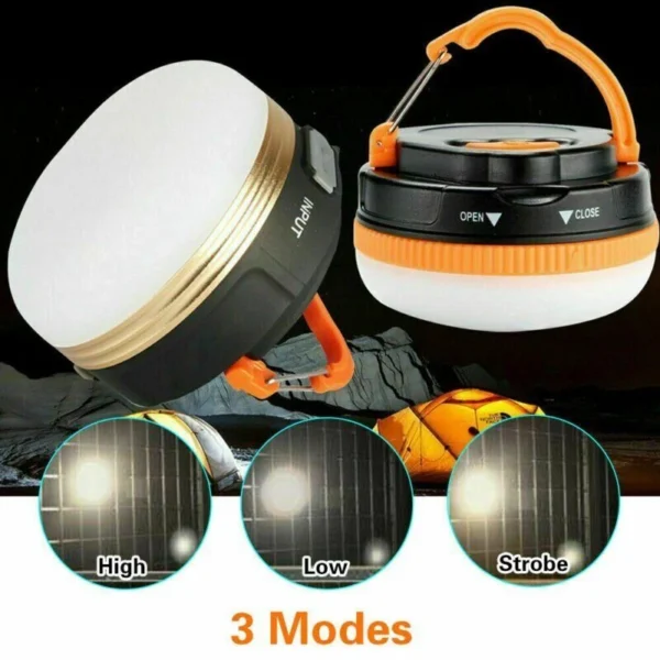 چراغ چادر شارژی LED آهنربایی CAMPING LIGHT - Image 11