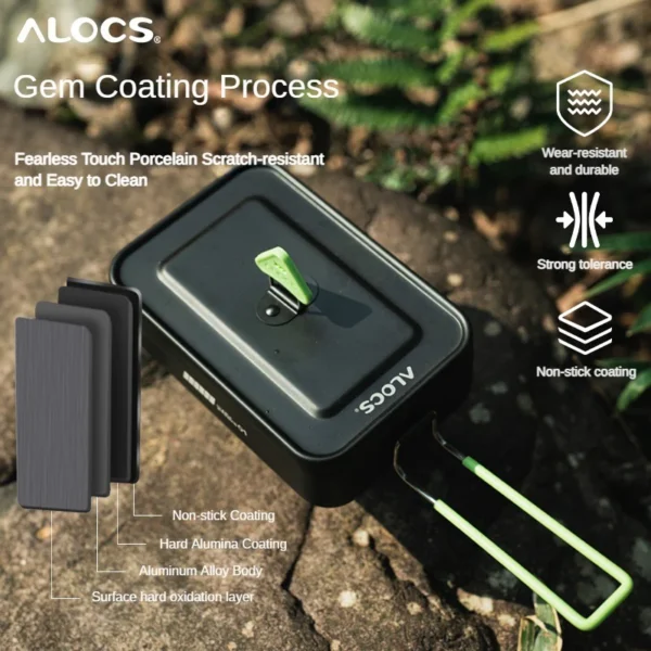 ست ظروف غذای کمپینگ آلوکس ALOCS TW-140-CS - Image 6