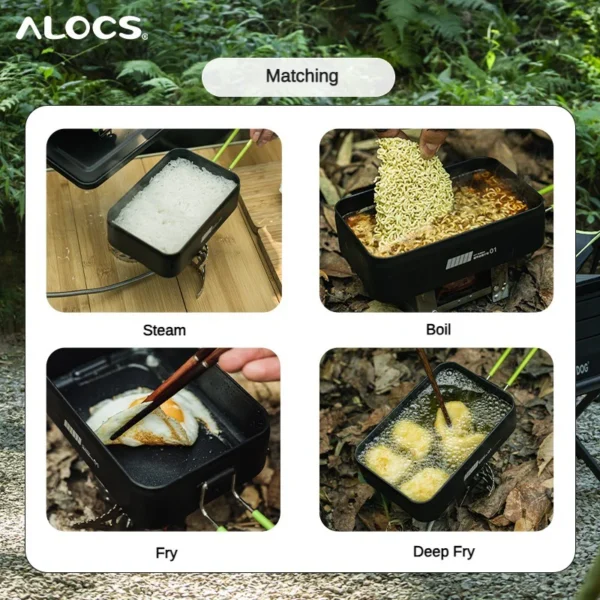 ست ظروف غذای کمپینگ آلوکس ALOCS TW-140-CS - Image 5