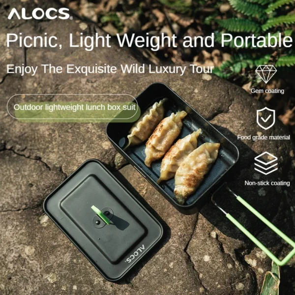 ست ظروف غذای کمپینگ آلوکس ALOCS TW-140-CS - Image 4